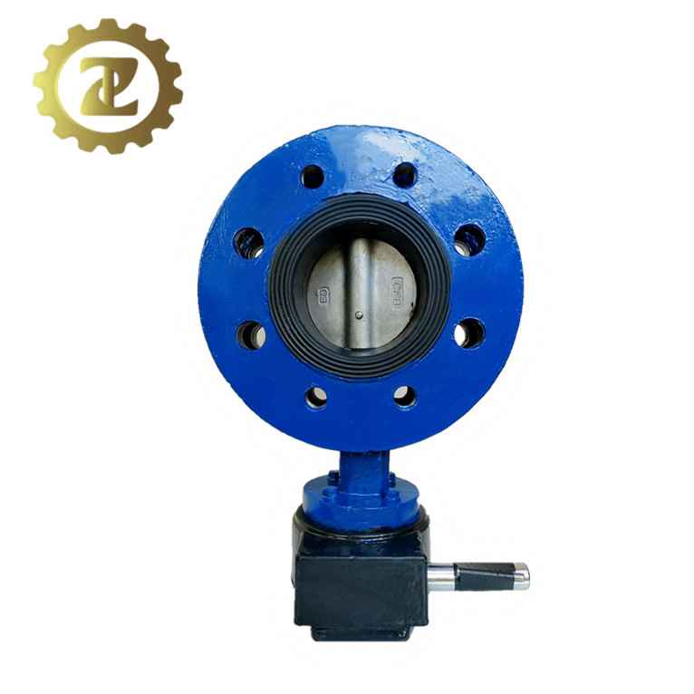 EPDM Seated Worm Gear JIS Double Flanged Butterfly Valve