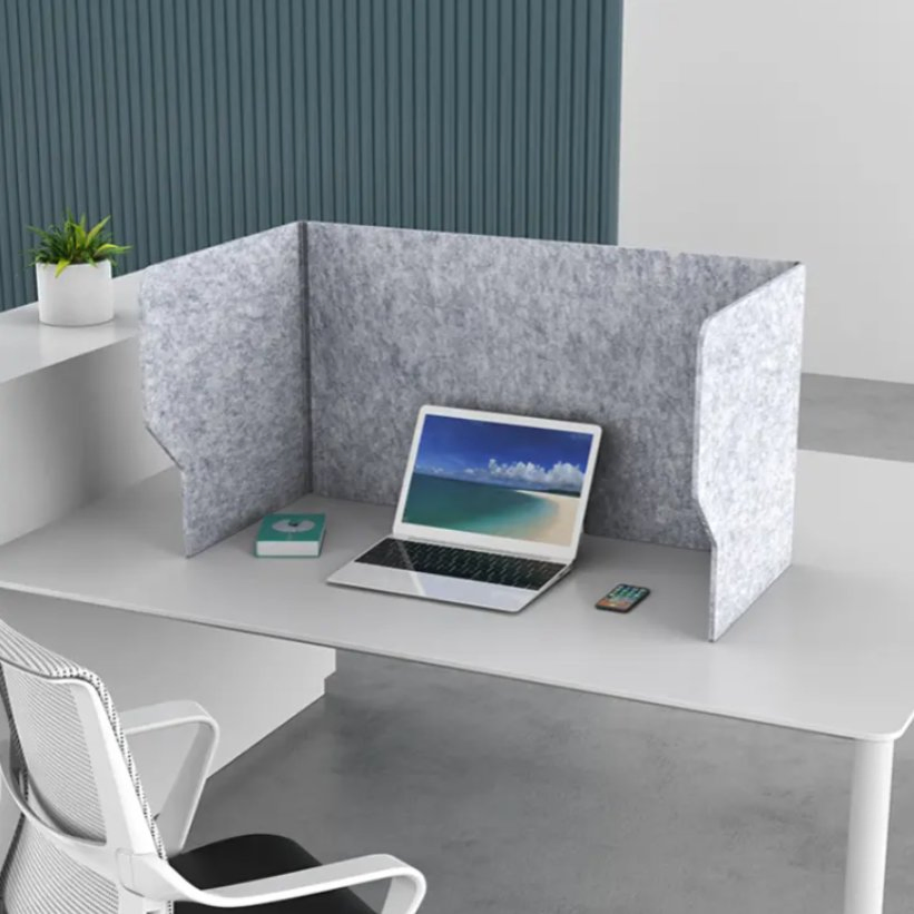 Hot Sale Polyester Acoustic Panels Soundproof Pet Acoustic Privacy Screen Partition Office Desk Dividers
