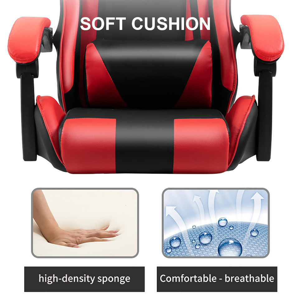 High Quality Flexible Sea Large Angle to Lie Ergonomic Office Computer Gaming Chair with Footrest