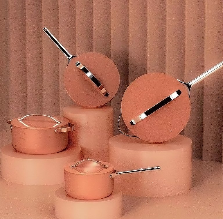 Three Piece Set Non Stick Gift Kitchenware Pot Set