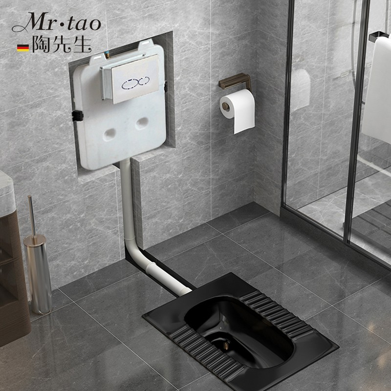 Customize Toilet Tank Color Button Plastic Concealed Cistern Without Iron Frame Suit for Squatting Pan and Wall Hung Toilet