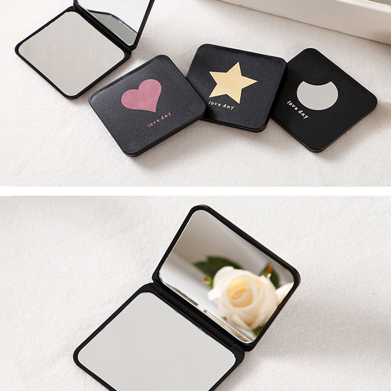 Portable Foldable Double-Sided Makeup Mirror