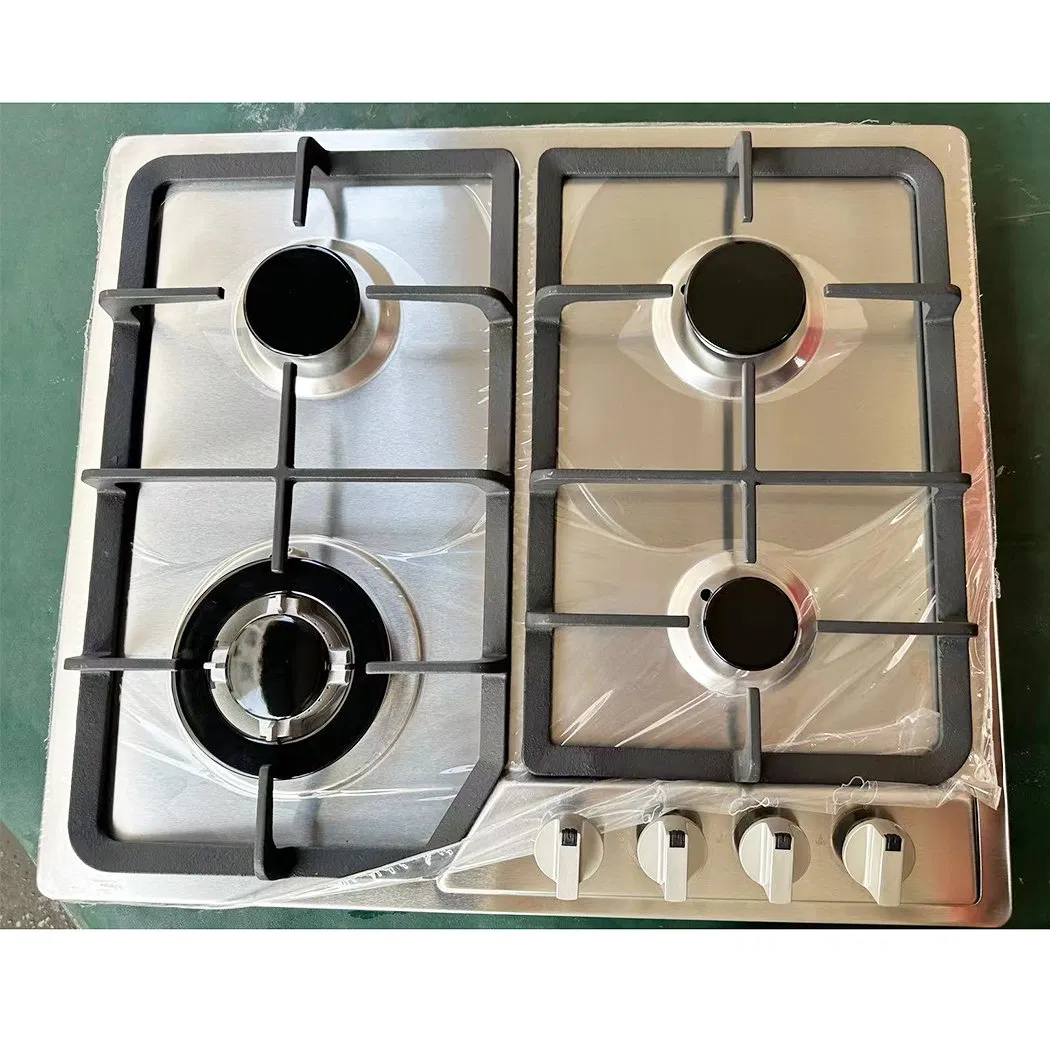 Top Cooktop 2 Burner Cooker LPG Ng Built in Tempered Glass Black Gas Stove