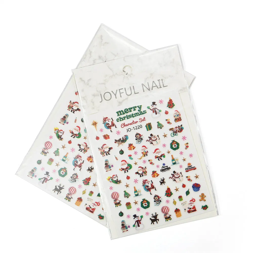 Christmas Halloween Cartoon 3D Nail Art Sticker Decals Supplies Nails Art Product Extension UV Gel Decorations