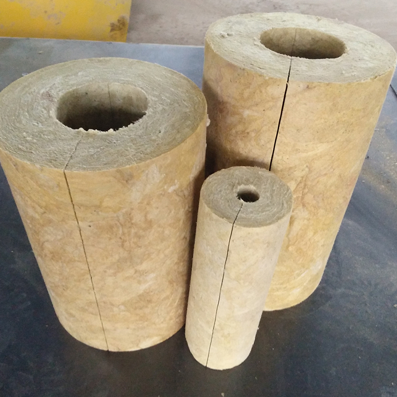 Mineral Wool Pipe Density 120kg/M3 Aluminum Foil Rockwool Pipe