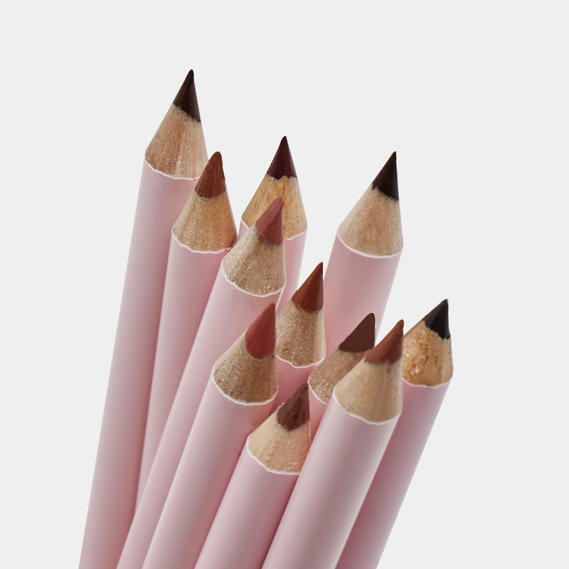 Private Label Cruelty Free Lipliner Pencil Matte Waterproof Lip Liner High Pigment Long Lasting Pink Lipliner
