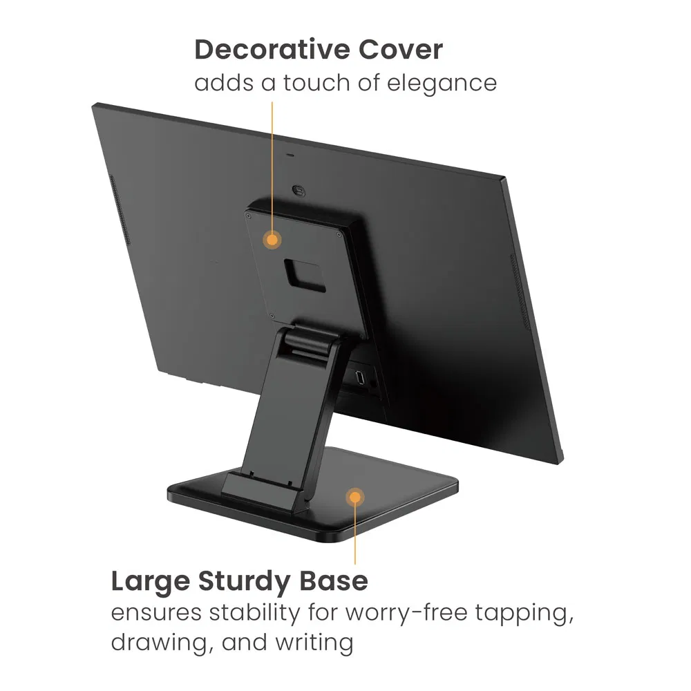 17"-27" 6.5kg Adjustable Touch Screen Monitor Support Desk Mount Economy Spring-Assisted Freestanding Monitor Stand