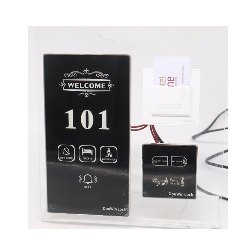 Wireless Customized Hotel Room Multi-Functional Touching Doorbell System