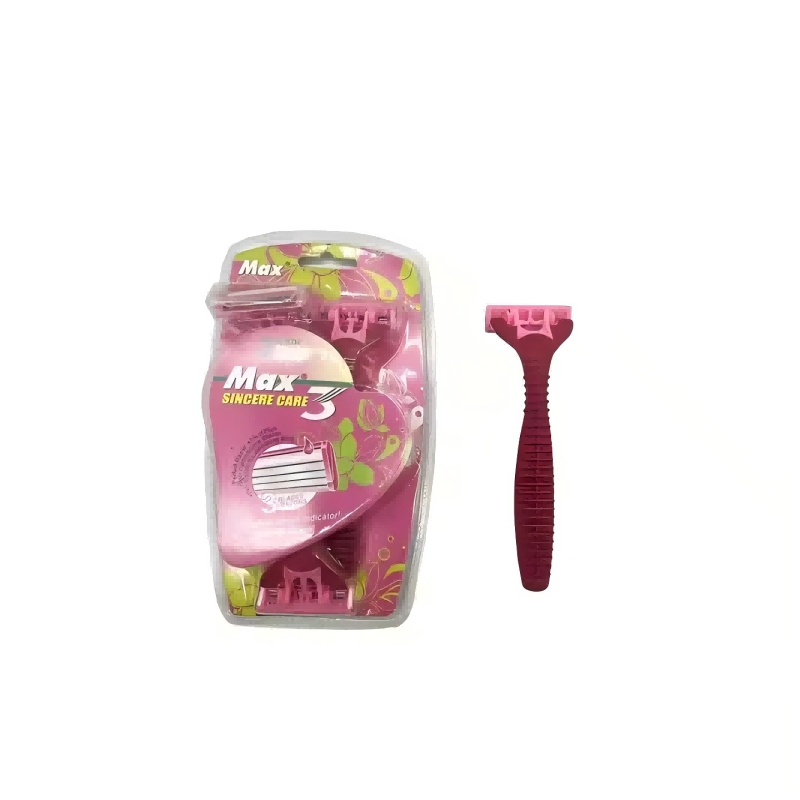 Razor Manufacturers Disposable Shavers Triple Blades Razor with Stainless Blade for Female.