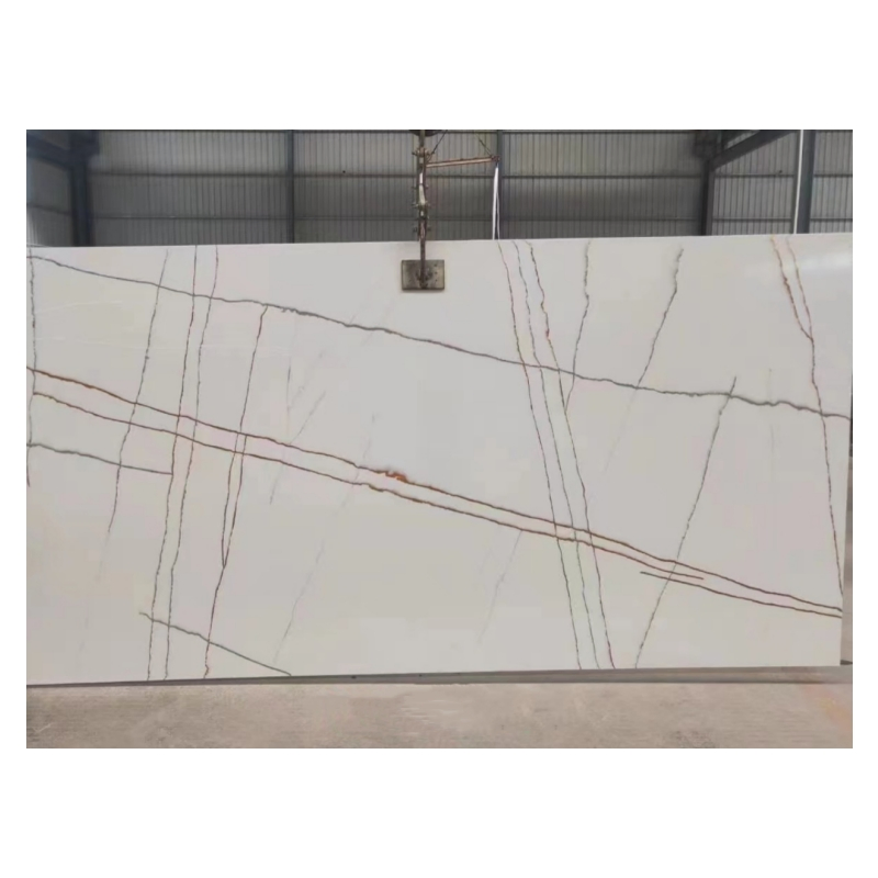 Chinese Supplier Low MOQ Artificial White Quartz Solid Surface for Countertops Vanity Tops