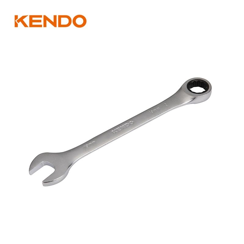Kendo 72teeth 19mm Ratchet Combination Spanner with The Versatility of an Open End Wrench Performance