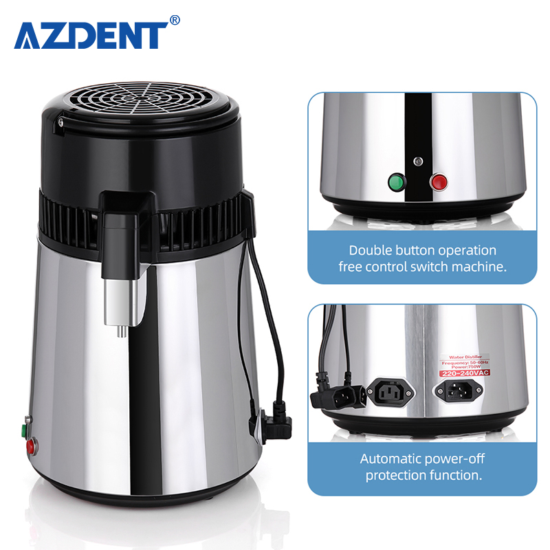 CE Approved Portable Home Water Distiller with 4L Glass Jug