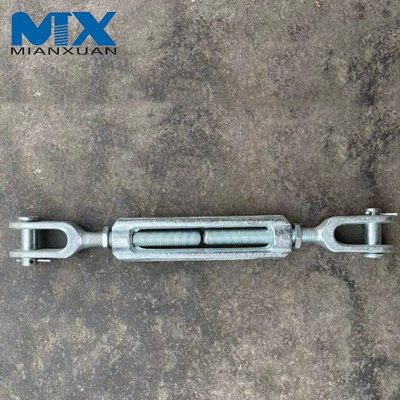 Heavy Industry Forged Strength Durability Drop Forged Steel Wire Rope Turnbuckle