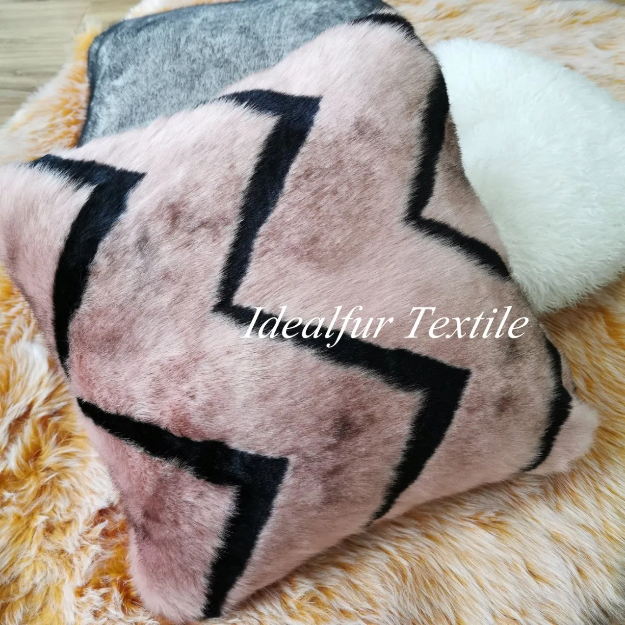 Luxurious Square Faux Fur Pillows for Chic Bedroom Style