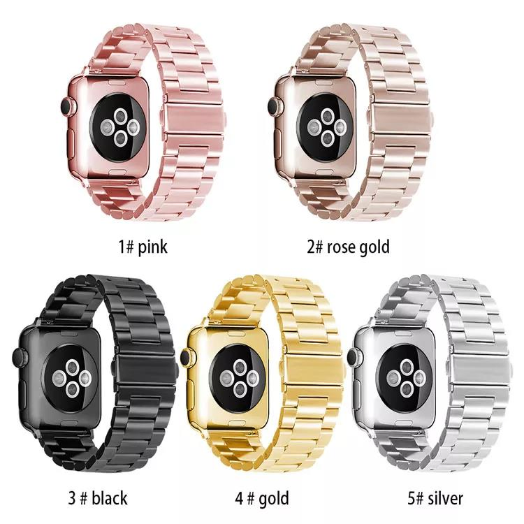 Luxury Loop Stainless Steel Metal iWatch Strap Smart Watch Band for Apple Watch iWatch Series Se 7 6 5 4 3 2 1