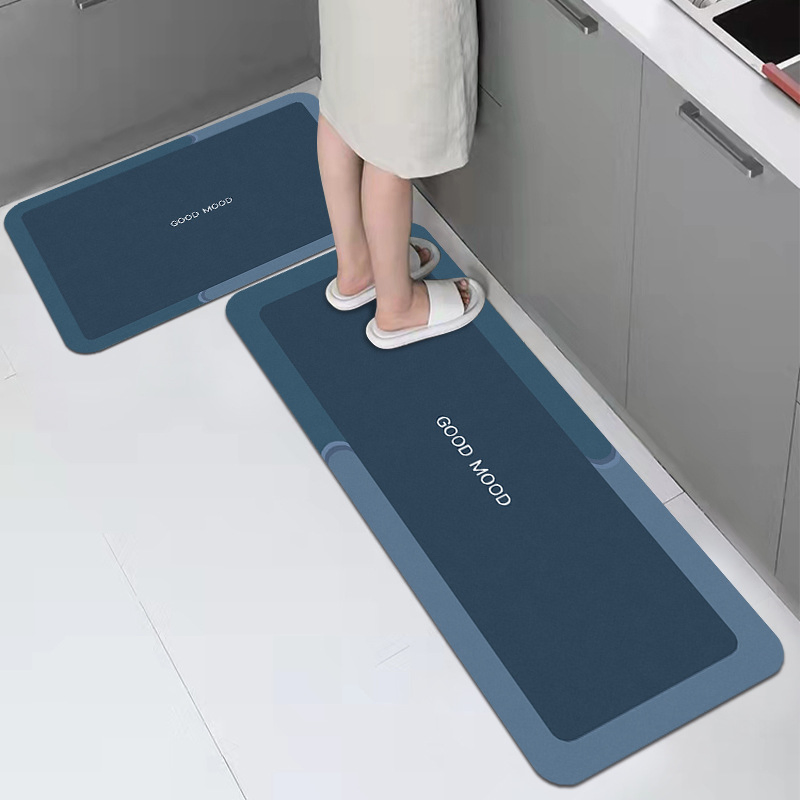 High quality Polyester 2in1 Home Area Carpet Kitchen No Slip Mat Alfombra Antideslizantes Tapete De Cozinha