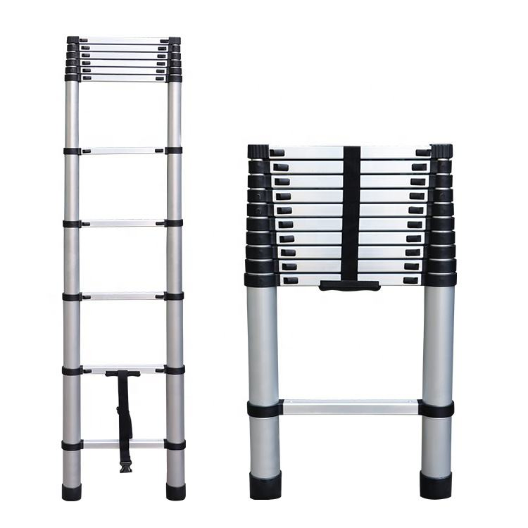 China Factory Wholesale Aluminum Alloy Heavy Duty Retractable Ladder for Household