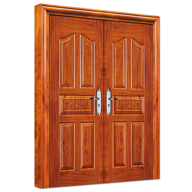 China Foshan Factory Powder Coating Steel Secure Doors Exterior Anti-Theft Steel Door