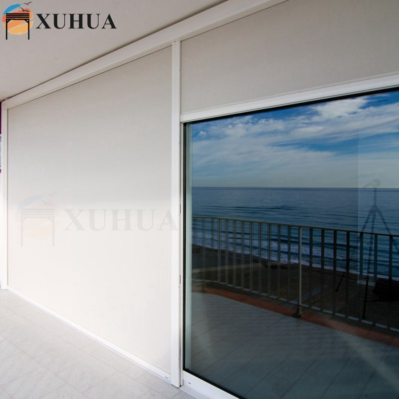 Xuhua Hotel Shade External Aluminum Horizontal Tension Roller Blinds Outdoor Balcony Curtain