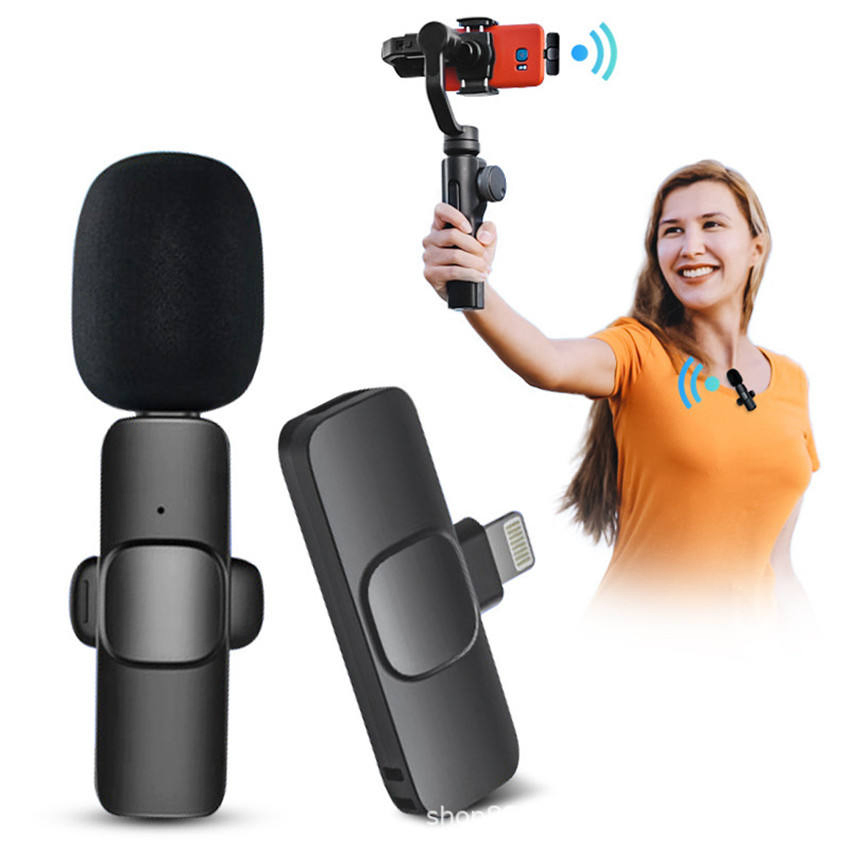Wireless Microphone Portable Audio Video Recording Mic