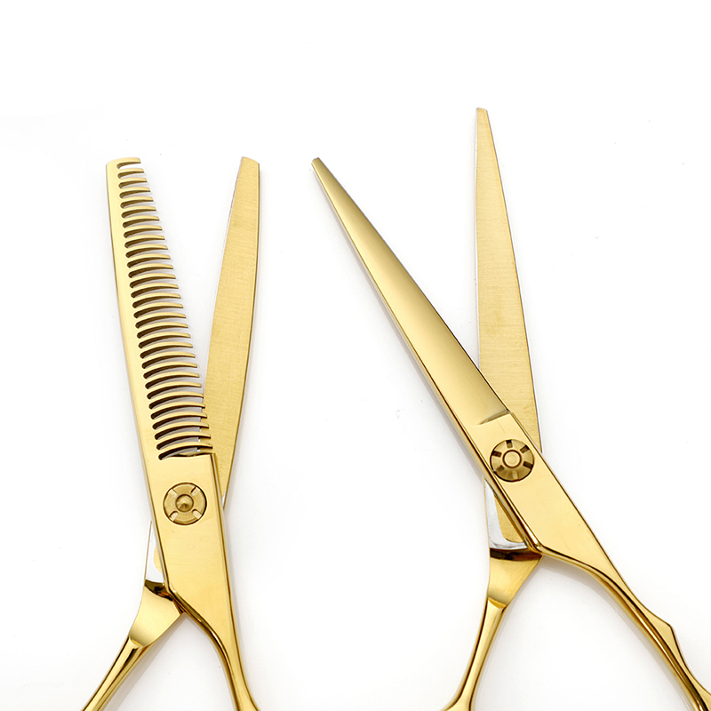 Профессиональные ножницы для стрижки волос Gold Hair Shear