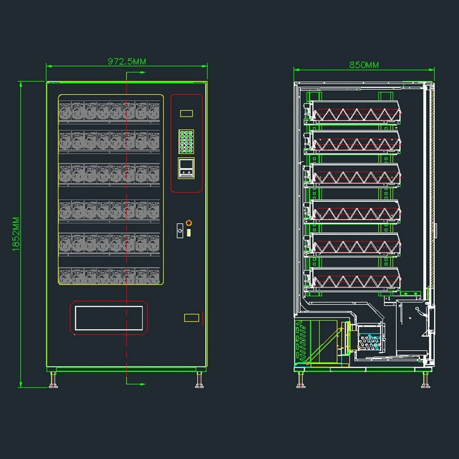 Customizable 24 Hours Vending Machine for Snacks and Drinks High Quality Automatic Dispenser