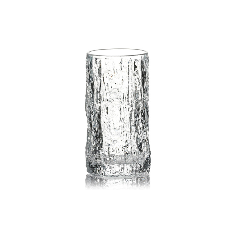 New Product Bark-Grain Glass Simple Fresh Juice Cup Milk Creative Whiskey Cup