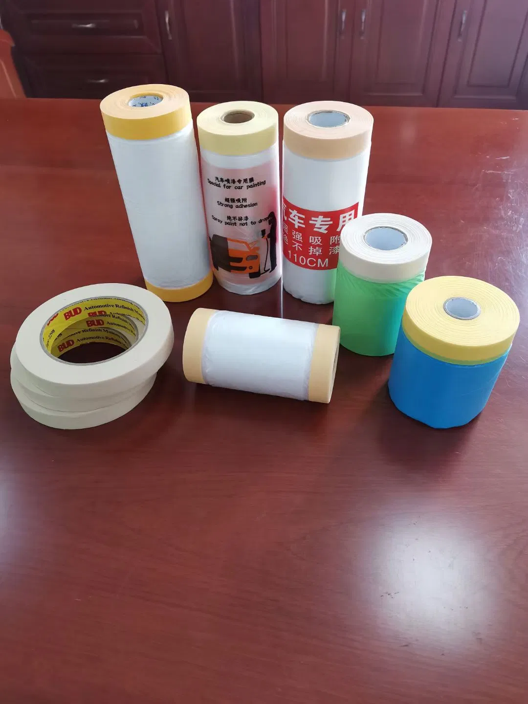 Car Painting Masking Film Pre-Taped Tear-Resistant