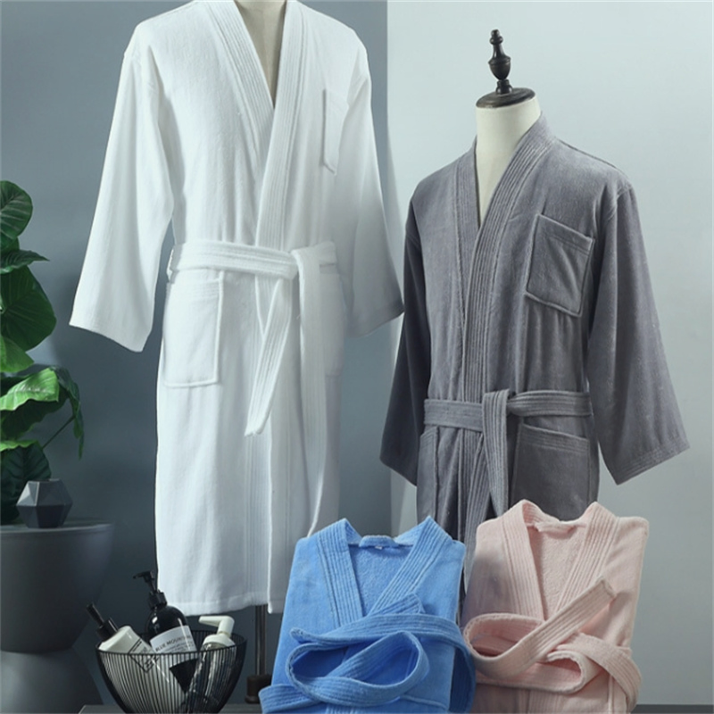 100% Cotton Hotel SPA Flannel Bathrobe