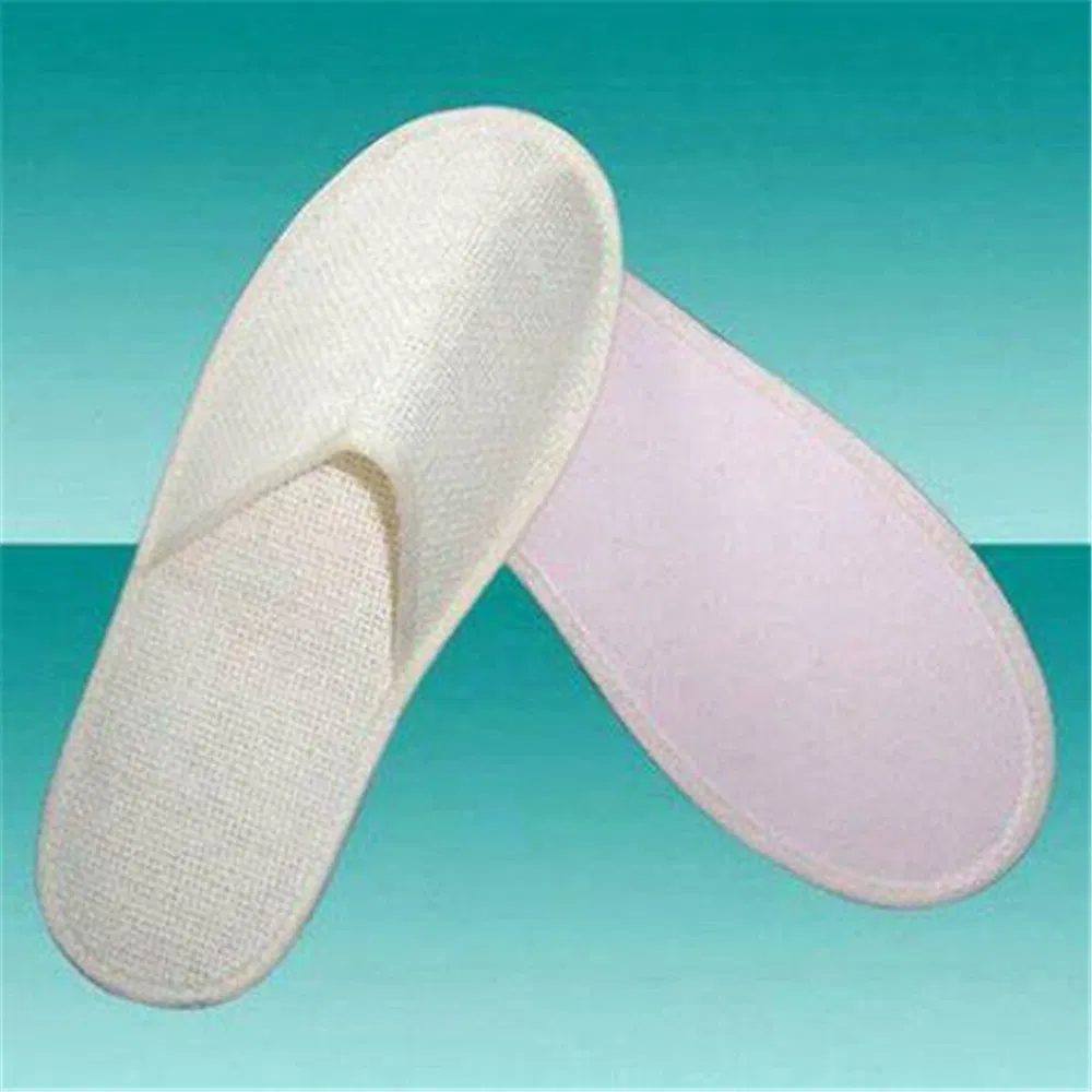 Disposable Hotel Slipper with Napped Velvet for Hotel Room Using
