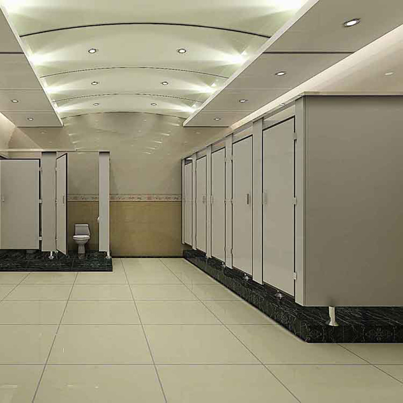 Public Area Toilet Partition Cubicle Separated Toilet System HPL Sanitary