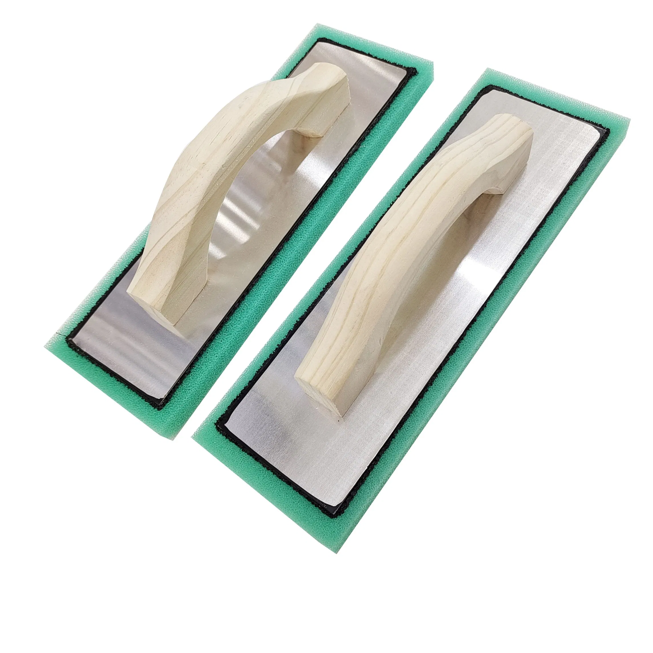Green Sponge Foam Plaster Trowel Float Stucco Foam Float with Wood Handle for Construction Tools