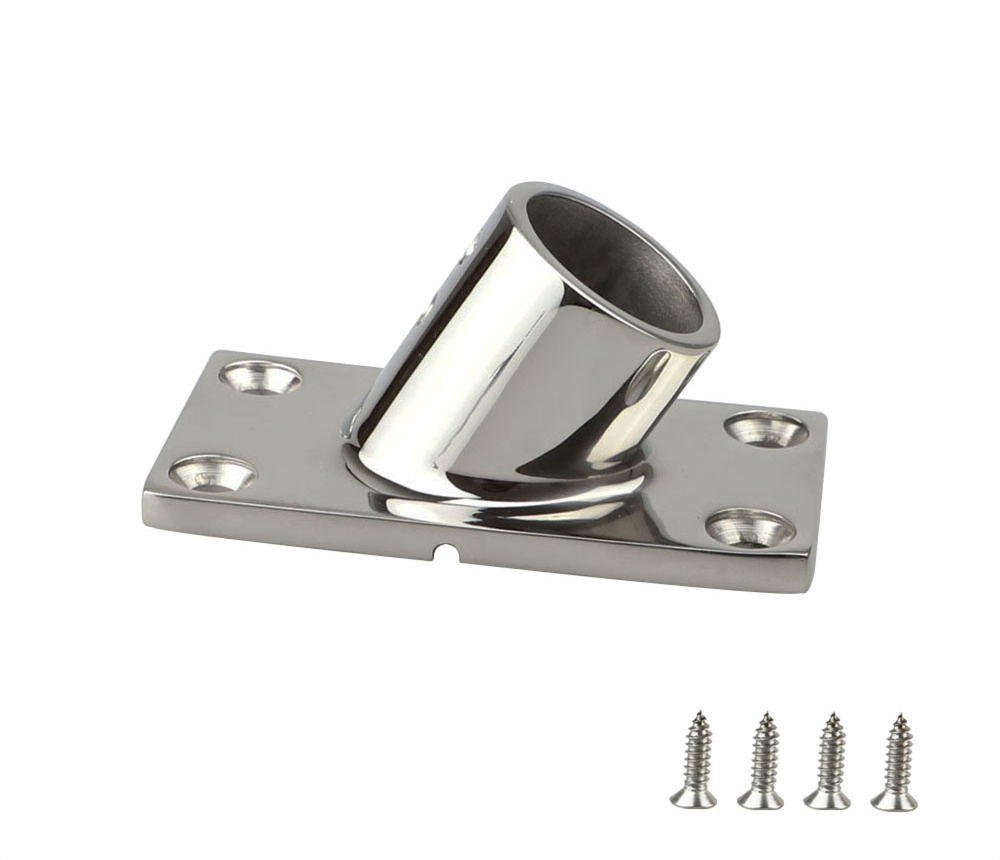 Основание для леерного ограждения яхты из нержавеющей стали, 60°