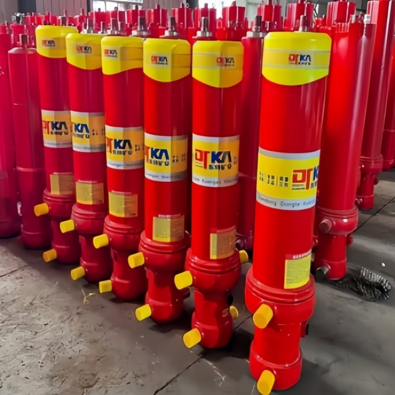 Гидравлический цилиндр для самосвала, одноступенчатый