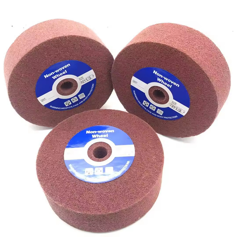 Abrasive Nylon Polishing Wheel Nylon Fabric Polishing Wheel 8''x2''9p for Stainless Steel Metal Copper Aluminum Marble