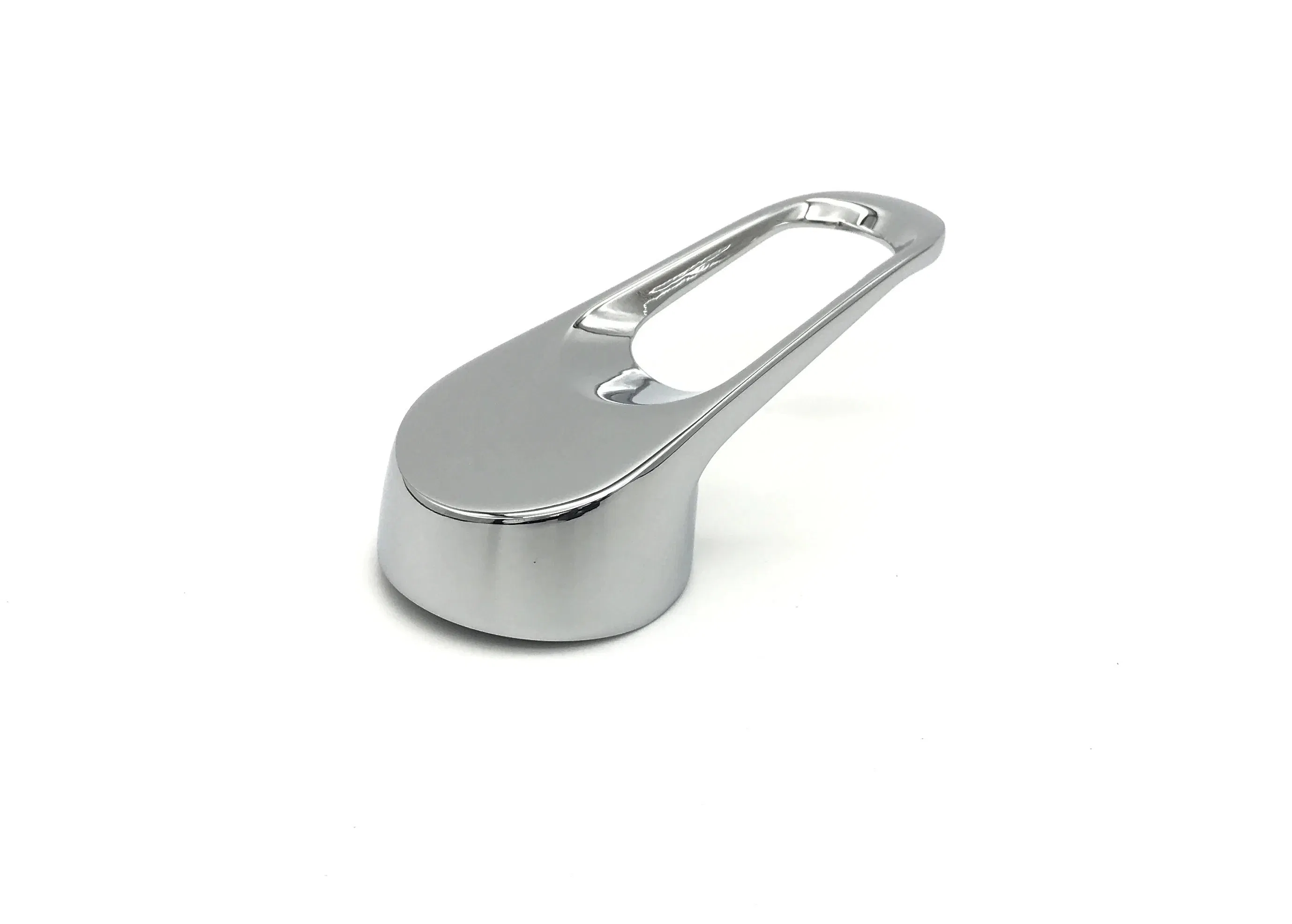 Customized Zinc Alloy Chrome Bathroom Hardware Basin Faucet Parts Tap Handle