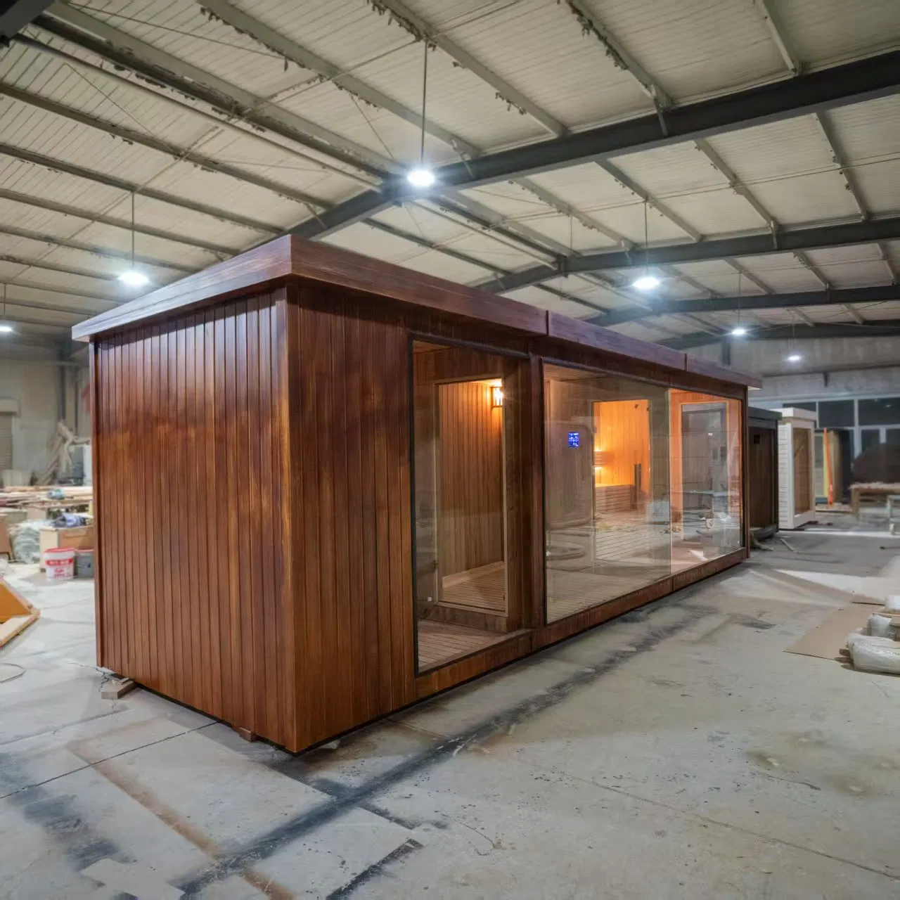 Инфракрасная сауна для улицы с панелью управления