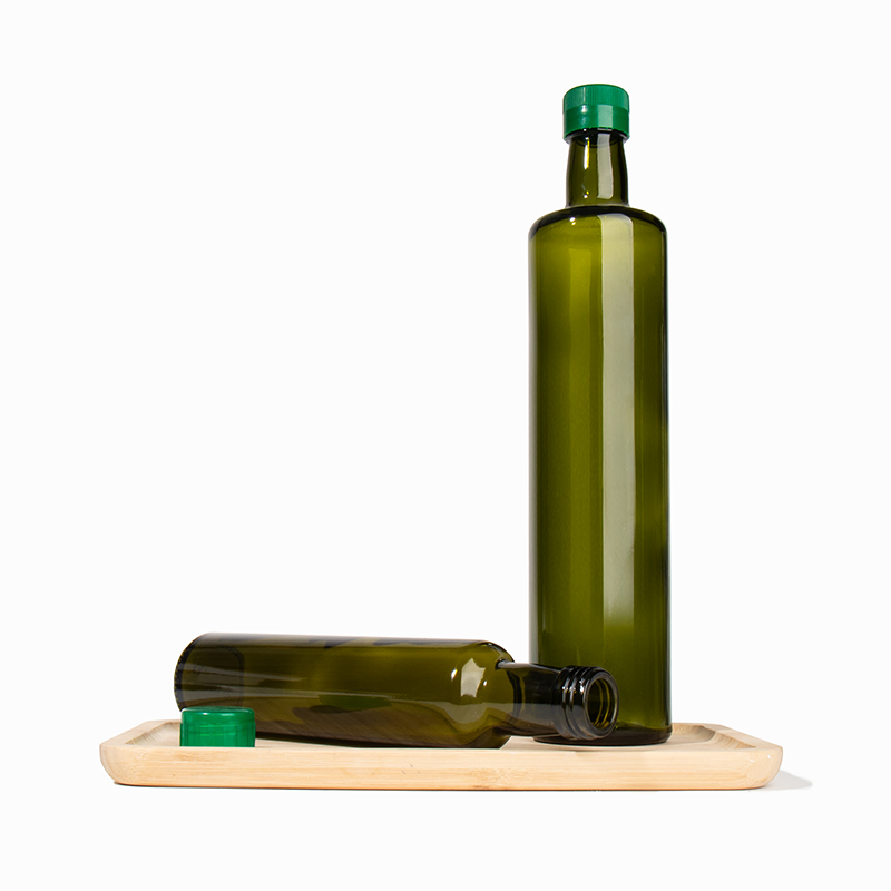 Round Shape Kitchen Oil 250ml 500ml 750ml Olive Oil Glass Bottle