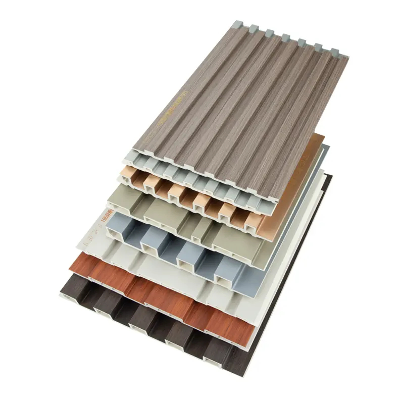 Wood PVC Composite Interior WPC Wall Cladding Fluted Panels