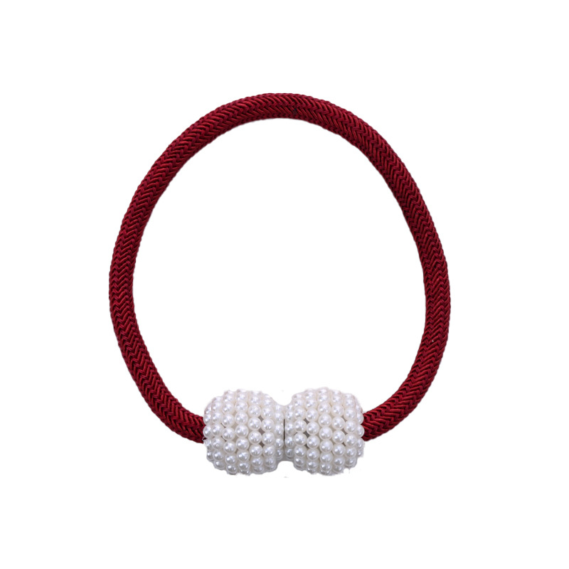 Curtain Tieback Thick Rope Large Pearl Magnetic Buckle Magnetic Curtain Tiebacks