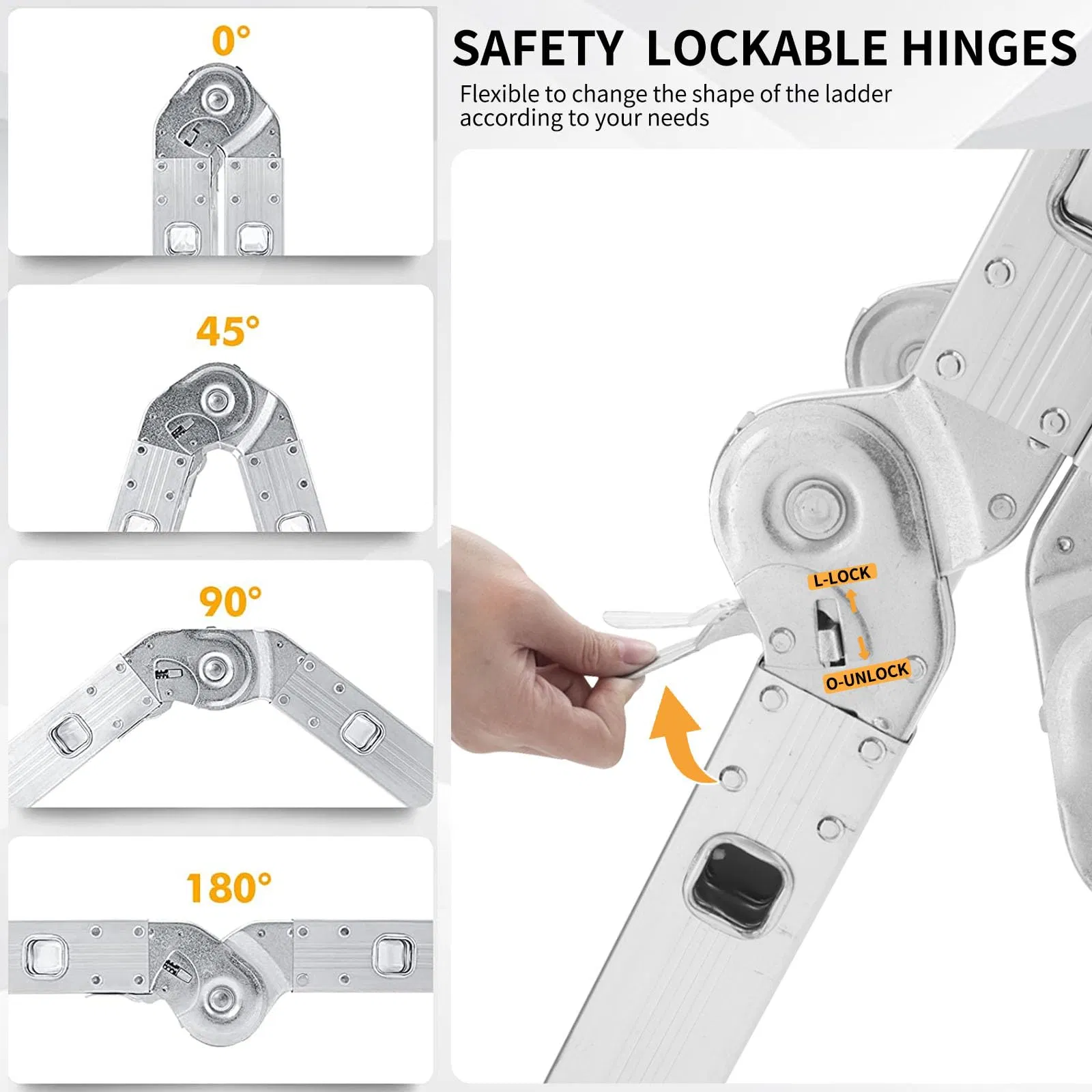China Supplier Multi Function Aluminum Folding China Supplier Combination Adjustable Ladders Factory