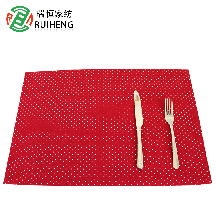 Wholesale Cotton Custom Printed Rustic Placemat Table Placemat