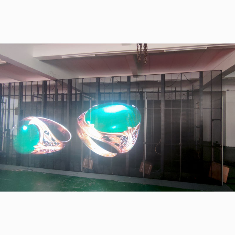 Indoor P3.91-7.82 Glass Window Transparent LED Video Wall Mall Bar Glass LED Transparent Panel Display Screen
