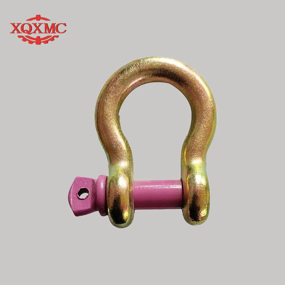 High Strength Lifting Rigging Alloy Steel G209 Horseshoe Shaped D-Type Shackle