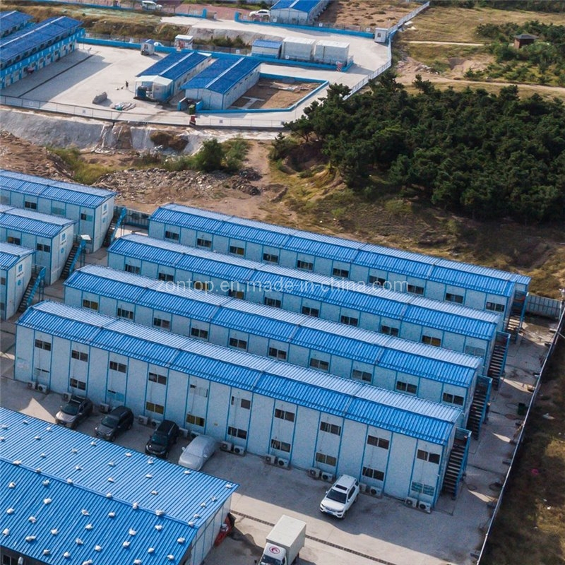 2017 Low Cost Prefabricated Farm House Steel Frame Sandwich Panel House Prefab House for Sale