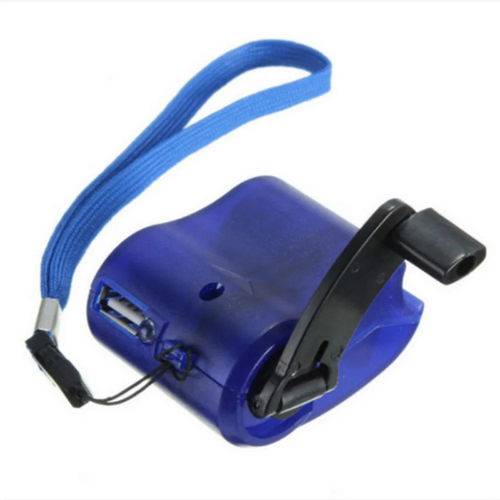 Portable Dynamo Hand Crank Kit Travel Emergency Wind up Charger for Mobile Phone
