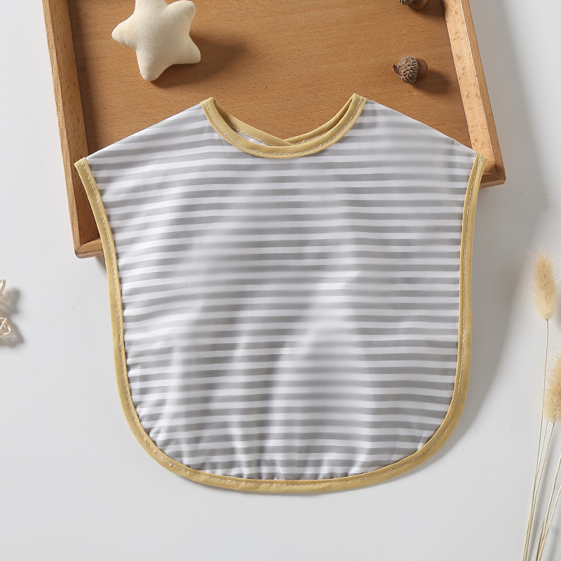 New Baby Saliva Towel Leak-Proof Cotton Children's Rice Pocket Waterproof and Anti-Dirty Baby Bibs