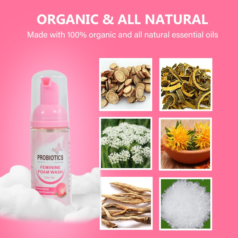Chinaherbs Female Probiotics pH Balance Probiotic Vaginal Foam Wash Nourish and Clean