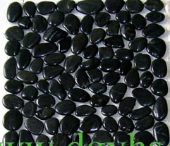 2016 Hot Selling Mixed Flat River Garden Pebble Mosaic Stone With Mesh