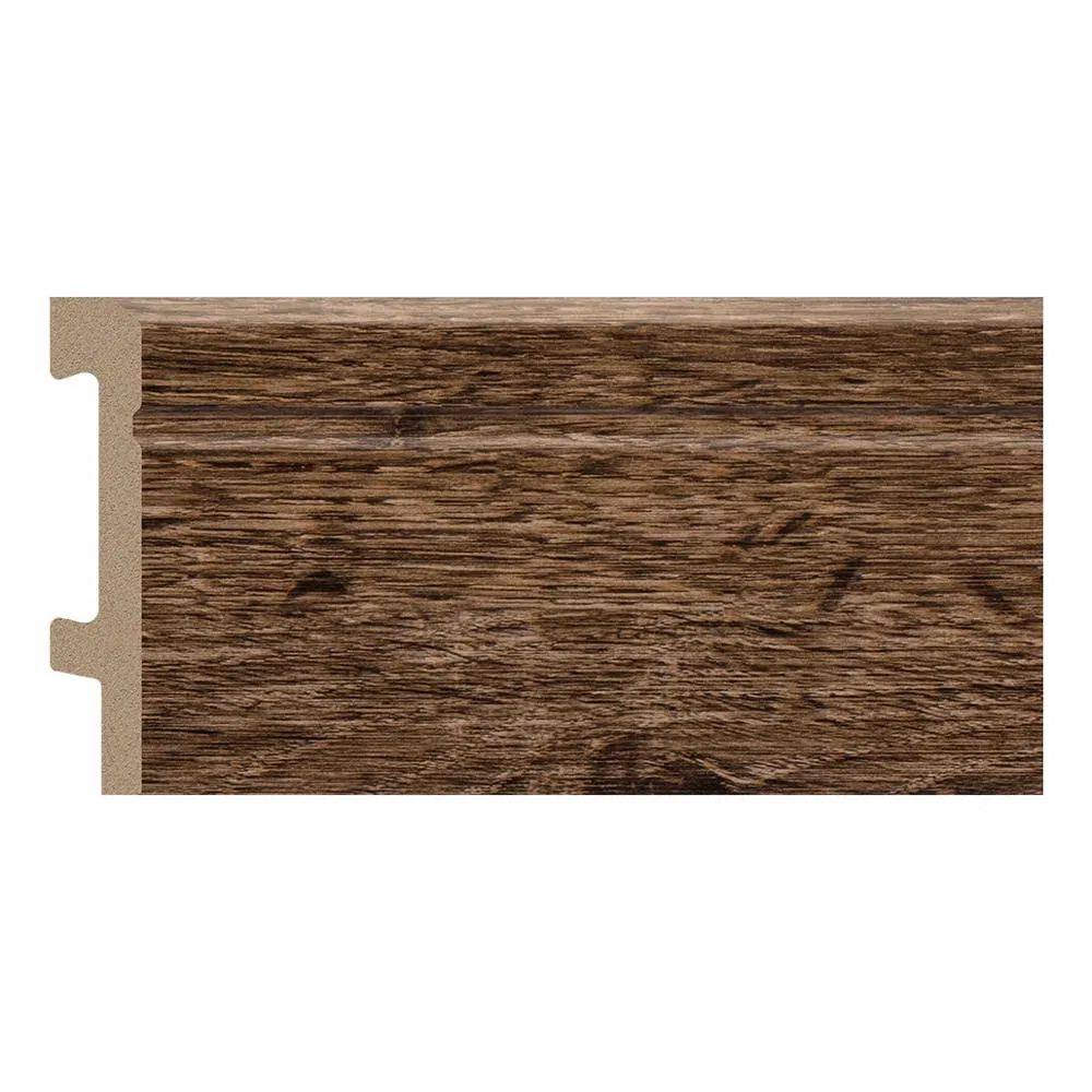 Waterproof Easy Installation Decorative Wood Color Cornice Accessories Floor Vinyl Skirting Board